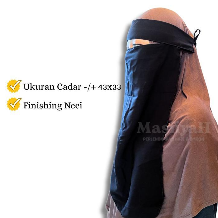 Cadar Bandana Niqab Bandana Cadar Hitam Cadar Bandana Polos Cadar Syari Hijab Syari Khimar Niqob