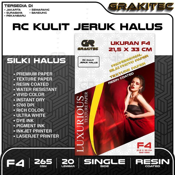 Grakitec Kertas Foto Silki Texture F4 Professional Silki, Glossy Photo Paper 265 Gsm,Silki Doff