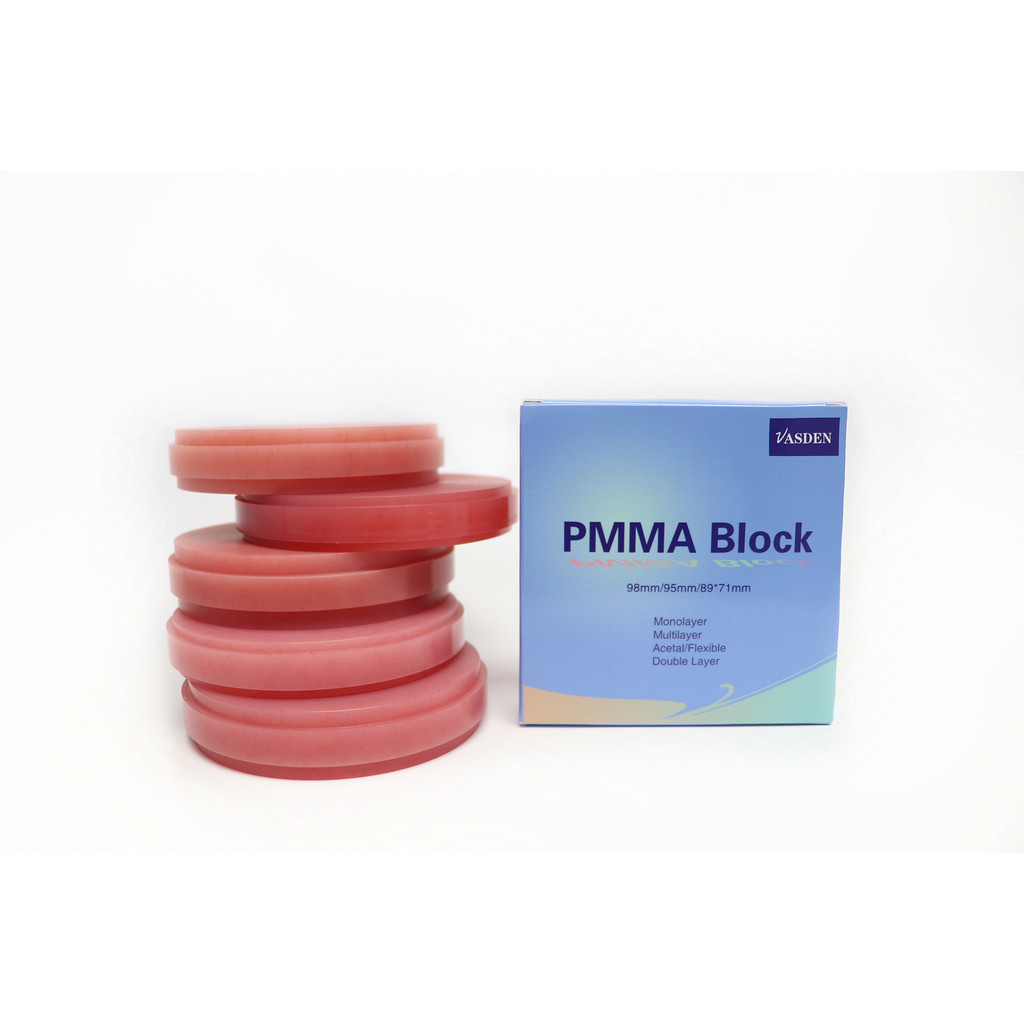 BL3 BL4 Colors Monolayer PMMA Block Dental Pmma Disc 98mm CADCAM Milling PMMA Blank Denture Teeth