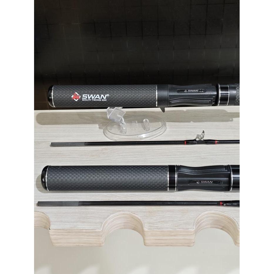 Terlaris Joran Pancing Swan Ul Gastor, Solid Carbon Spinning Dan Bait Casting, 150 - 210Cm, Bonus