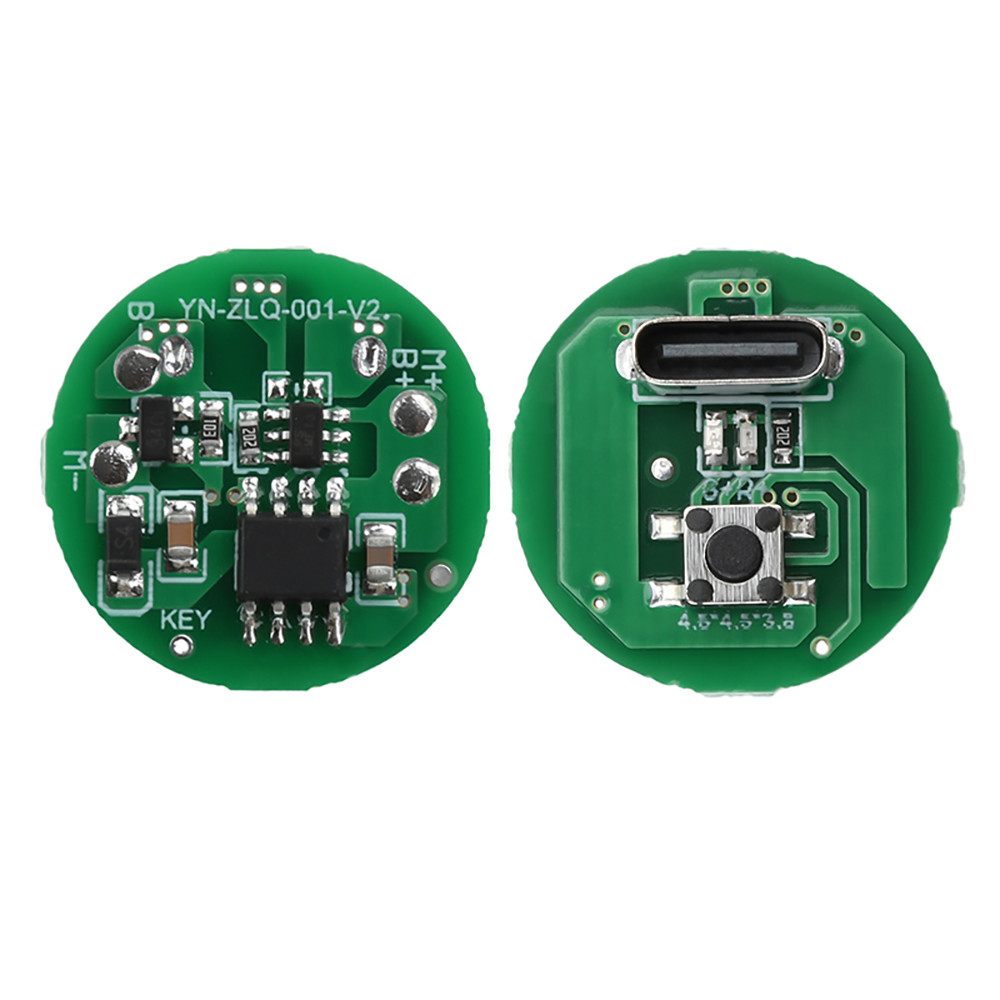 5W/10W High-Intensity LED Flashlight Driver Board Adjustable Circuit Board with Type-C Charging DIY 
