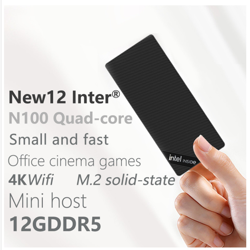 ZX05 12th Gen Intel Alderlake-N N150 4 Core CPU Win 11 Pro Mini PC Stick LPDDR5 12GB 2TB SSD WIFI6
