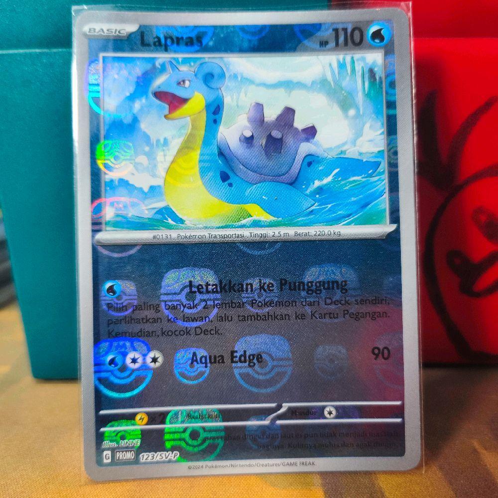 Lapras Master Ball Promo 123/SV-P Kartu Pokemon TCG Indonesia Trading Card Game