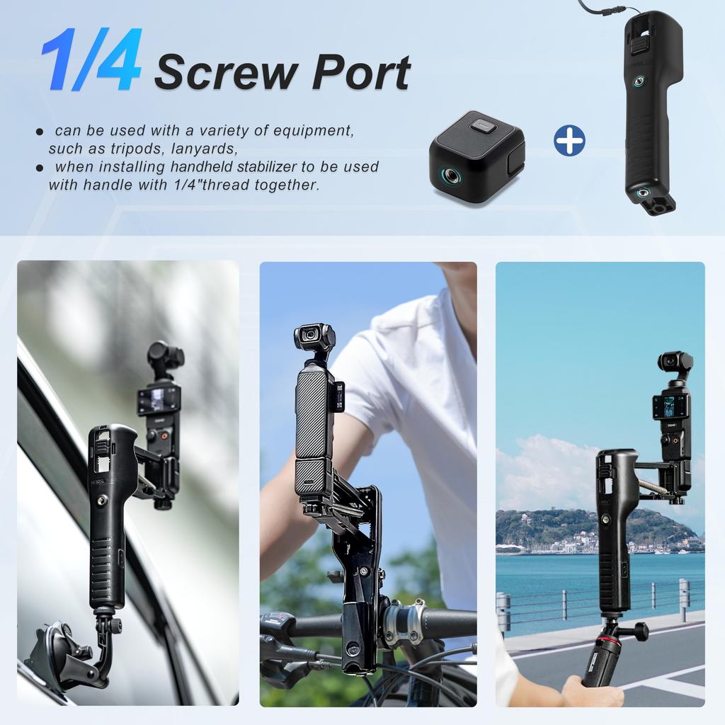 OSMO Pocket 3 Handheld Stabilizer Mini Z-Axis Anti-Shake Handle Grip Holder Storage Protective Case