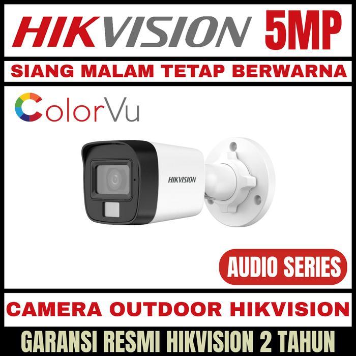 CCTV HIKVISION OUTDOOR 5MP COLORVU AUDIO KAMERA COLORFUL CAMERA CCTV