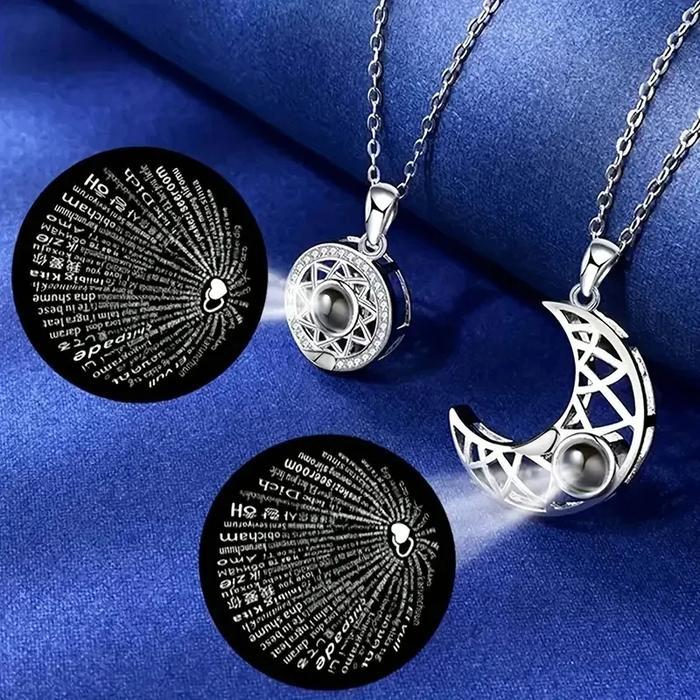 cod kalung couple magnet kalung pasangan kalung couple-sun and moon kalung pasangan chinese style