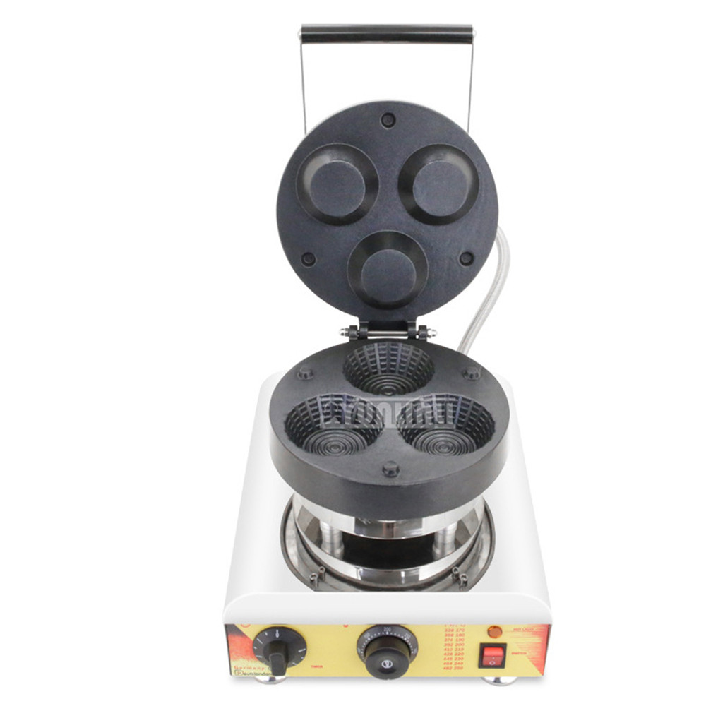 2025 New Electric Waffle Cone Maker Sweet Maker Commercial Ice Cream Waffle Cup Cone Machine