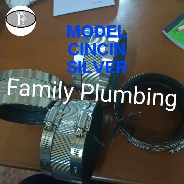 Klem Coupling Kopling Cash Kes Cast Iron Pipa Cip Besi Pvc 4" 4Inch 4 Inch Tiger Xinxin Oro Eropa