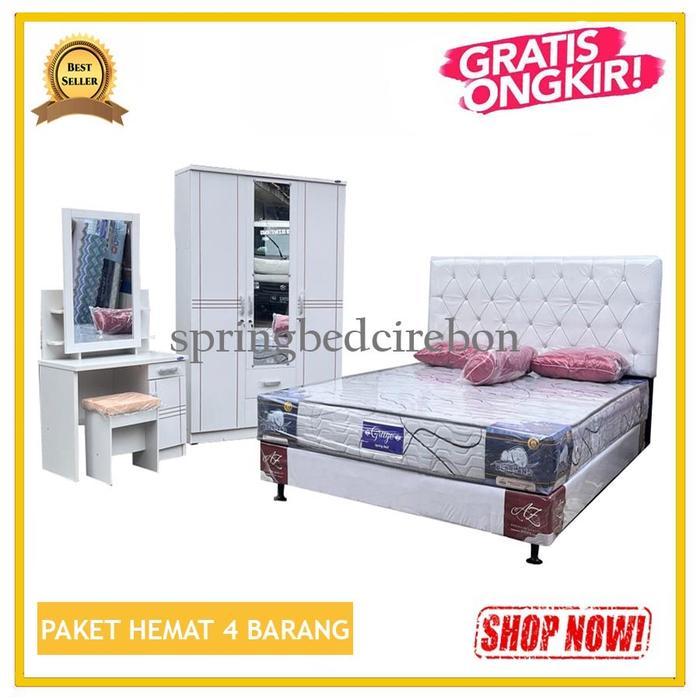 paket set kamar divan springbed lemari mora marbel meja rias sliding furniture pintu