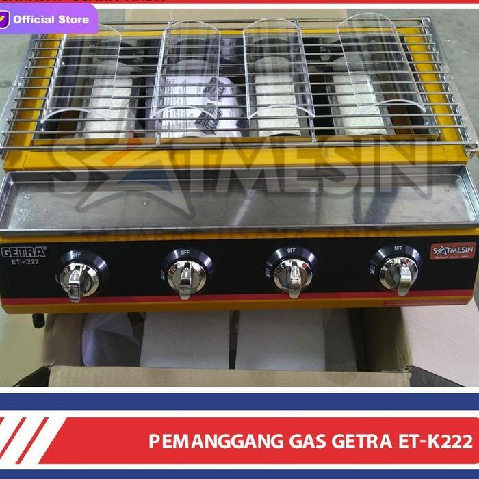 Mesin Panggang Sosis Bakar 4 Tungku / Gas Roaster getra (ET-K222)