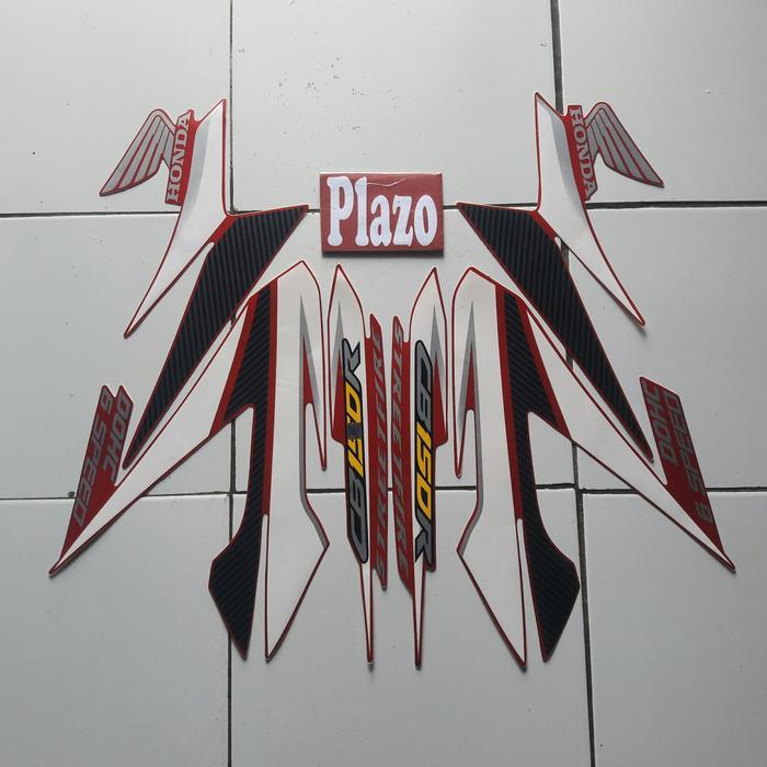 stiker striping body motor cb150r 2014 merah
