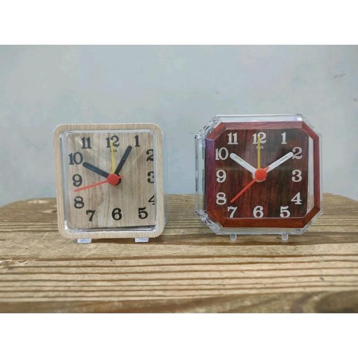 Jam Weker Kotak Mini / Jam Weker Segienam / Jam Weker Meja / Jam Transparan