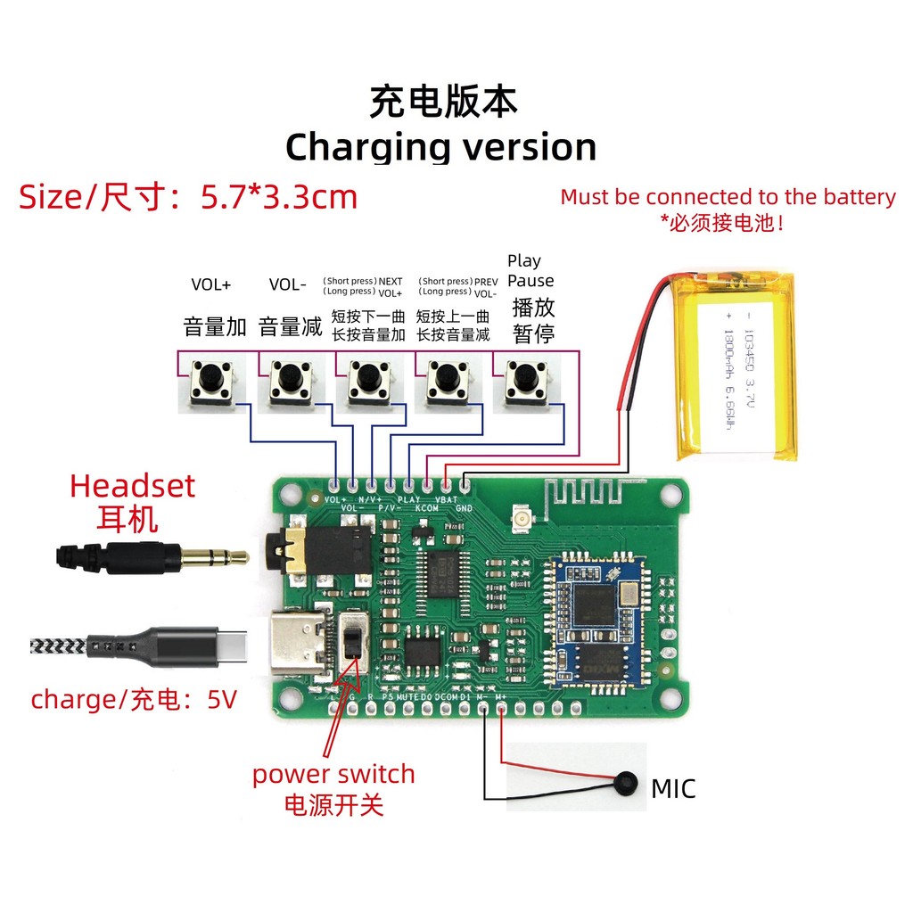 APP name change password EQ Bluetooth 5.1 Qualcomm QCC5124 LDAC QCC5125 APTXHD QCC3034 pair box TWS