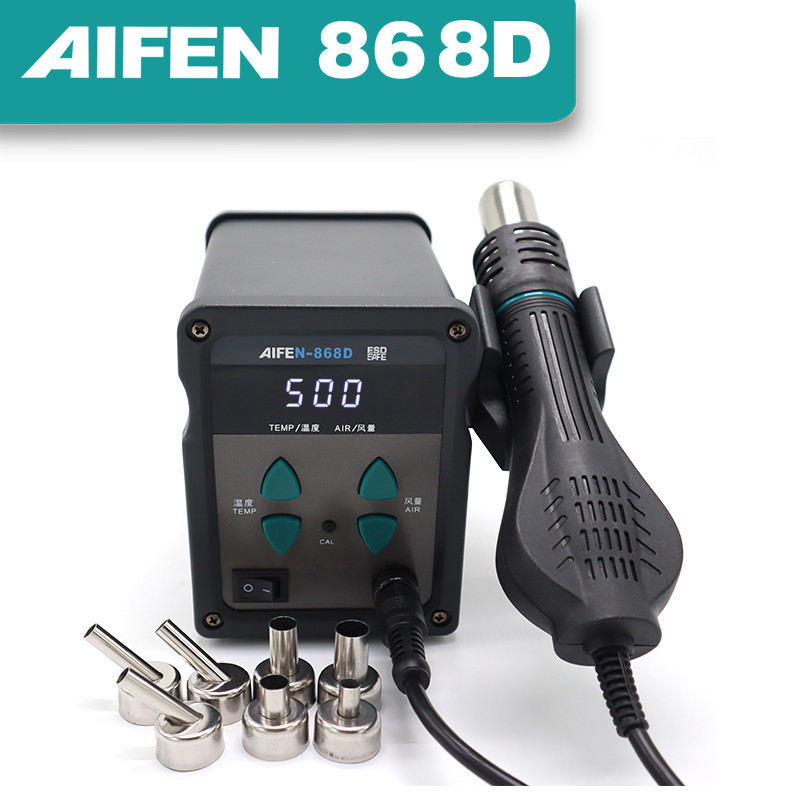 AIFEN-868D Stasiun Udara Panas 700W LED Digital Solder Besi Pematrian Ulang Stasiun Solder Pistol