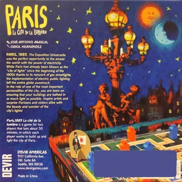 PROMO Paris La Cite De La Lumiere Board Game