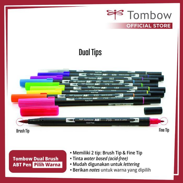 Tombow Dual Brush Pen Semua Warna, Satuan