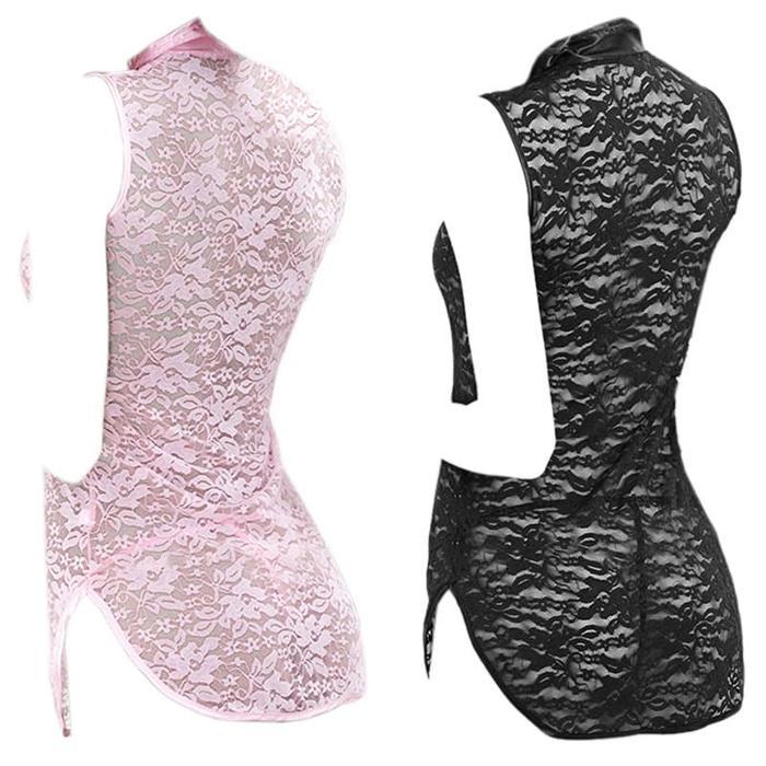 L1218 Lingerie Sexy Baju Dinas Malam Wanita Seksi Costume Cheongsam Shanghai Tradisional China