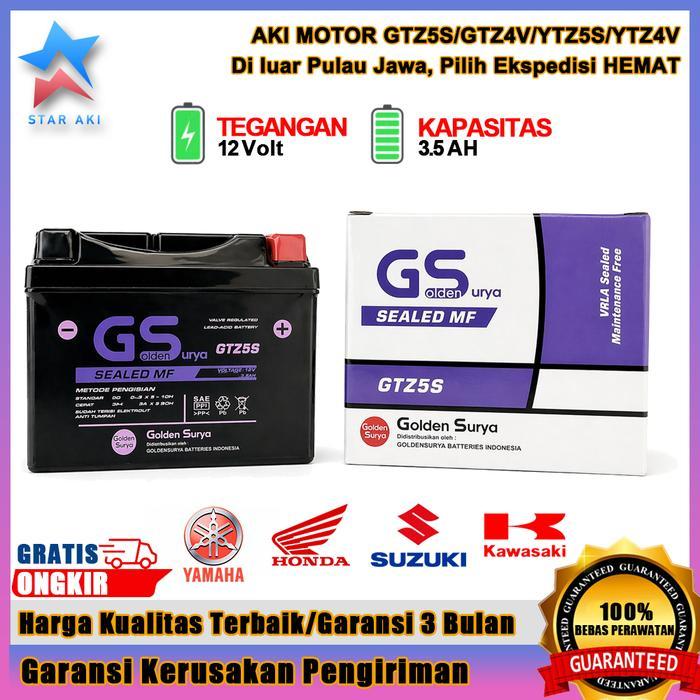 aki motor gtz5s honda beat beat fi beat street aki kering mf gtz5s