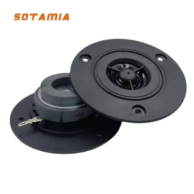 S0TAMI4 2Pcs 3 Inch Dual Magnetic Tweeter Sound Speaker Driver 8 Ohm 10W Treble Loudspeaker DIY Home