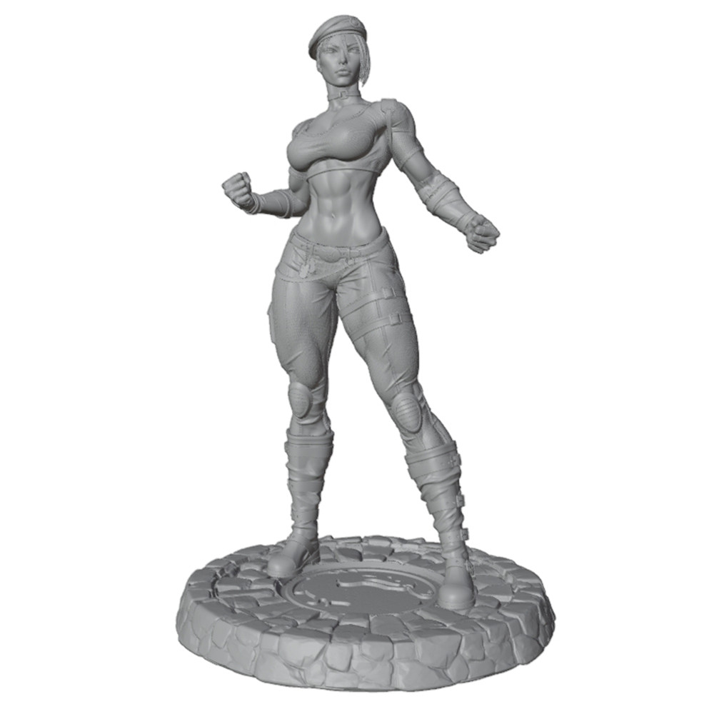 1/24 Scale Resin Miniature Model, 75mm Scale Character Toy Model Kit, Female Instructor Fighter