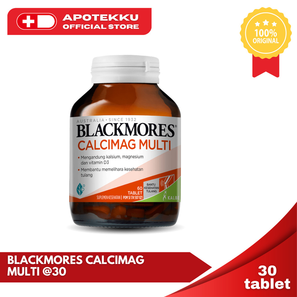 Blackmores Calcimag Multi - Botol 30 Tablet (Kalsium Tulang)