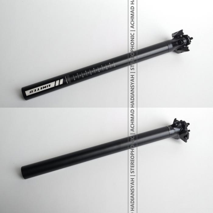 Seatpost United 30.9mm Panjang 400mm Seatpost 30.9 Seatpost 30,9 Hitam