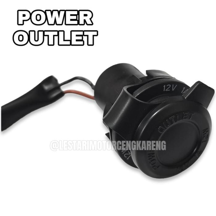 FREE ONGKIR SOCKET POWER OUTLET CHARGER CASSAN MOTOR ORIGINAL AEROX LEXI NMAX 12V BISA COD