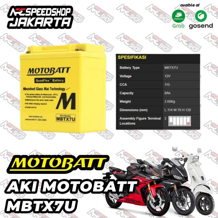 Ready Aki Motobatt CBR250RR R25 Nmax Vespa Lx150 Klx klx250 CBR150 CBR 250