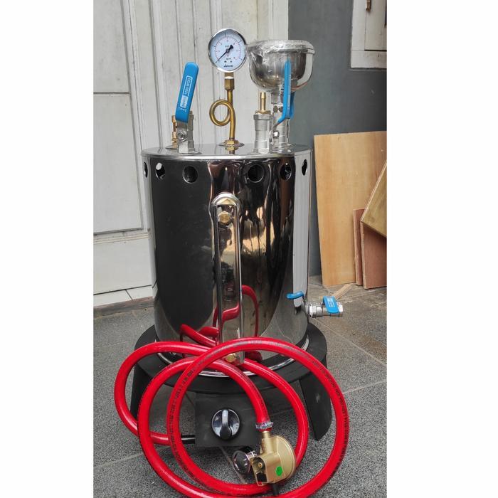 setrika uap boiler gas 5 liter