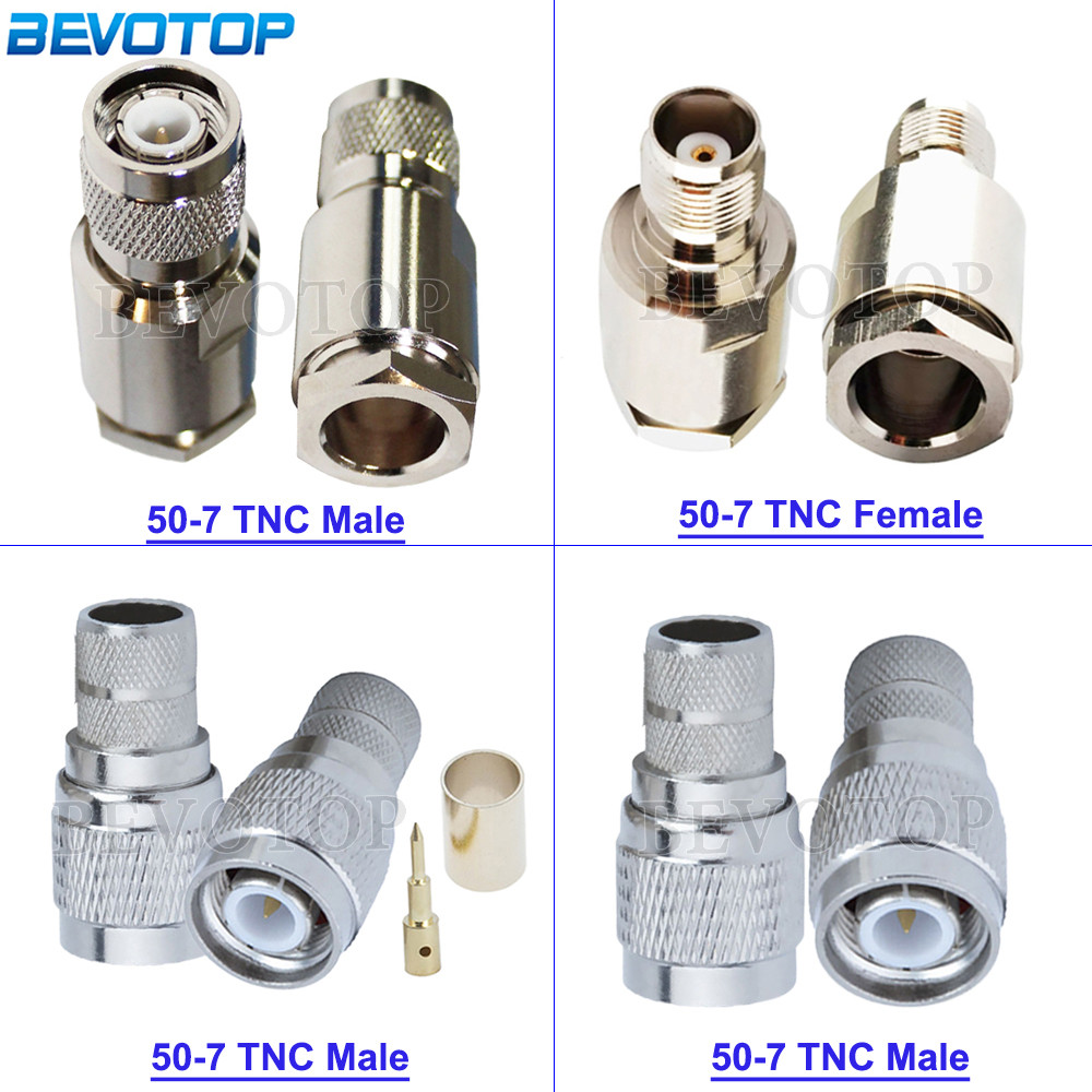 10Pcs/Lot LMR-400/RG-213 TNC Male/TNC Female 50-7 TNC RF Coax Connector for
