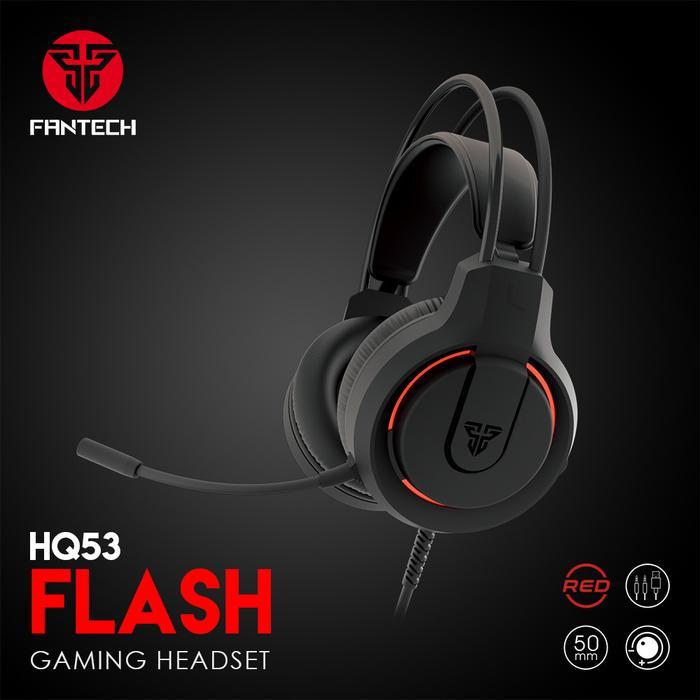 FANTECH HQ53 FLASH LIGHTWEIGHT WIRED GAMING HEADSET / HEADPHONE / HQ-53 FLASH