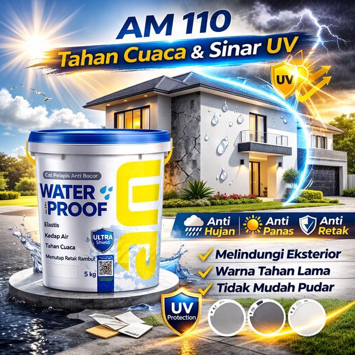 Am 110 Cat Pelapis Anti Bocor Cat Waterproofing Mencegah Kebocoran Menutup Retak Rambut