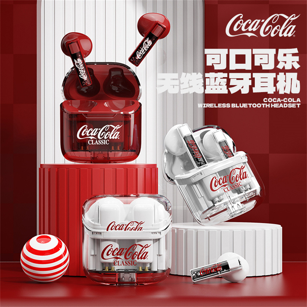 Coca-Cola Miniso Co-Branded Tws Bluetooth earphones Noise Reduction