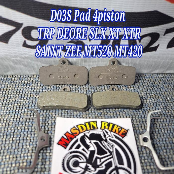 Kampas D03 BrakePad 4piston TRP DEORE SLX XT XTR SAINT ZEE SAINT ORION