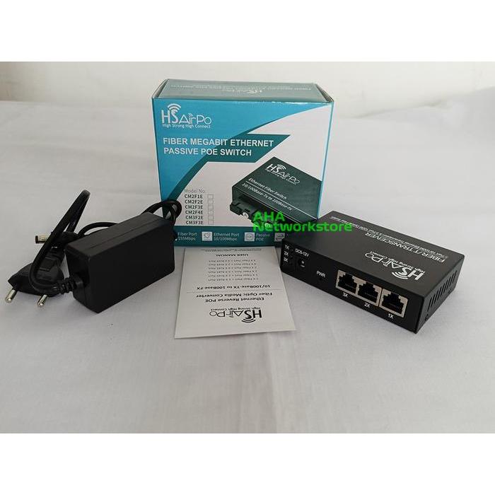 Best Seller Hsairpo Cm3F3E Poe Converter Fo 3Fo 3Eth Poe Hsairpo 3F3E Poe