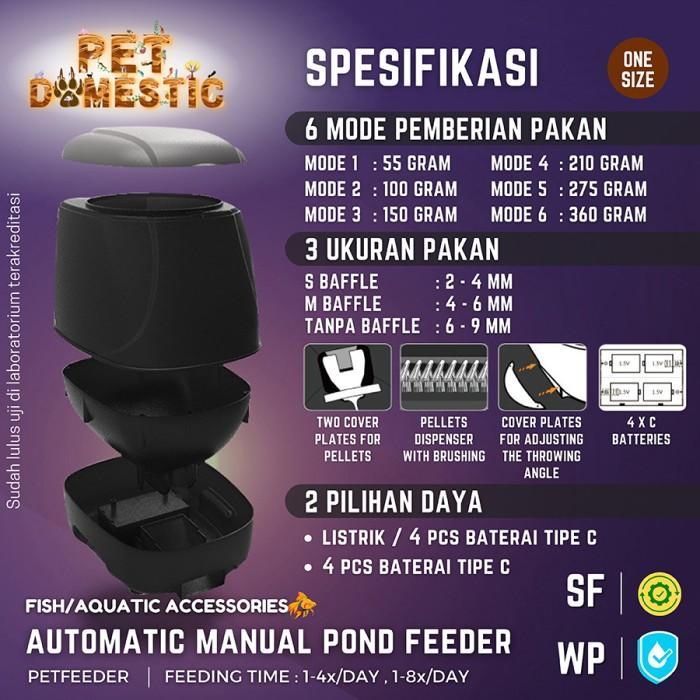 AUTOMATIC FISH POND FEEDER 10 LITER /FISH POND FEEDER/KOI FEEDER KOLAM