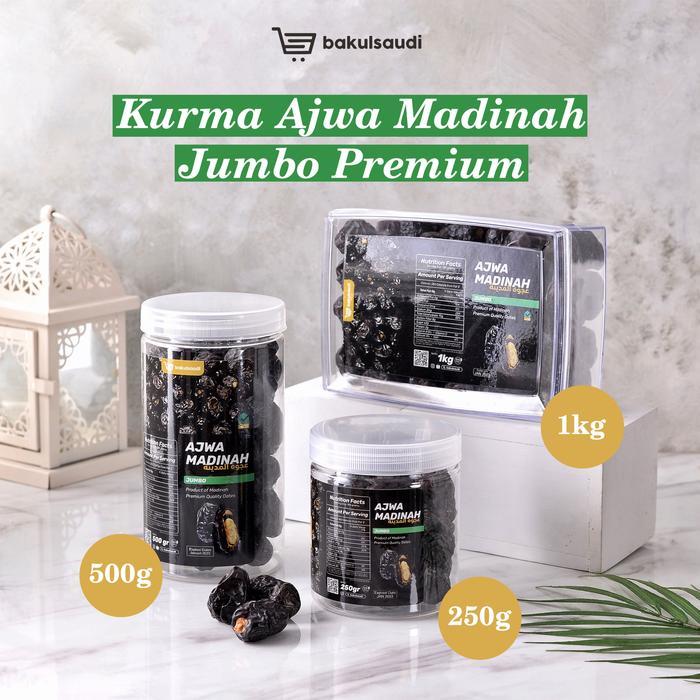 Kurma Ajwa Jumbo Premium Madinah Original 100% Kurma Ajwa Aliyah Aliya Terlaris