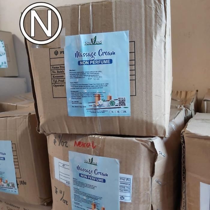 NETRAL CREAM MASSAGE SPA SALON HOTEL TANPA AROMA WANGI 5KG MURAH KILOAN REFILL SOUVENS BPOM