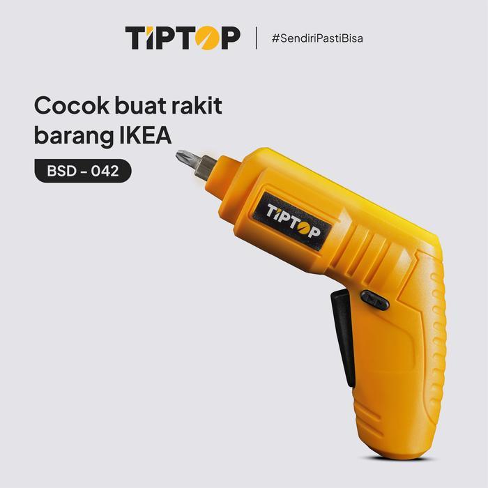 TIP TOP Cordless Screwdriver / Obeng Baterai 4.2V (BSD-042)