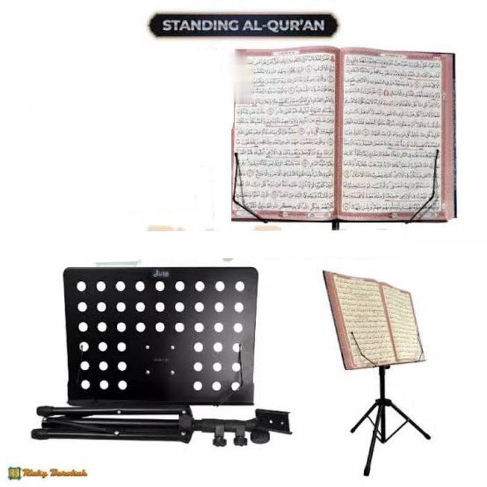 Standbook Tripod Standing Penyangga Al Quran - Stand Buku Rehal- Rekal- Lekar Berdiri Stand Al Quran