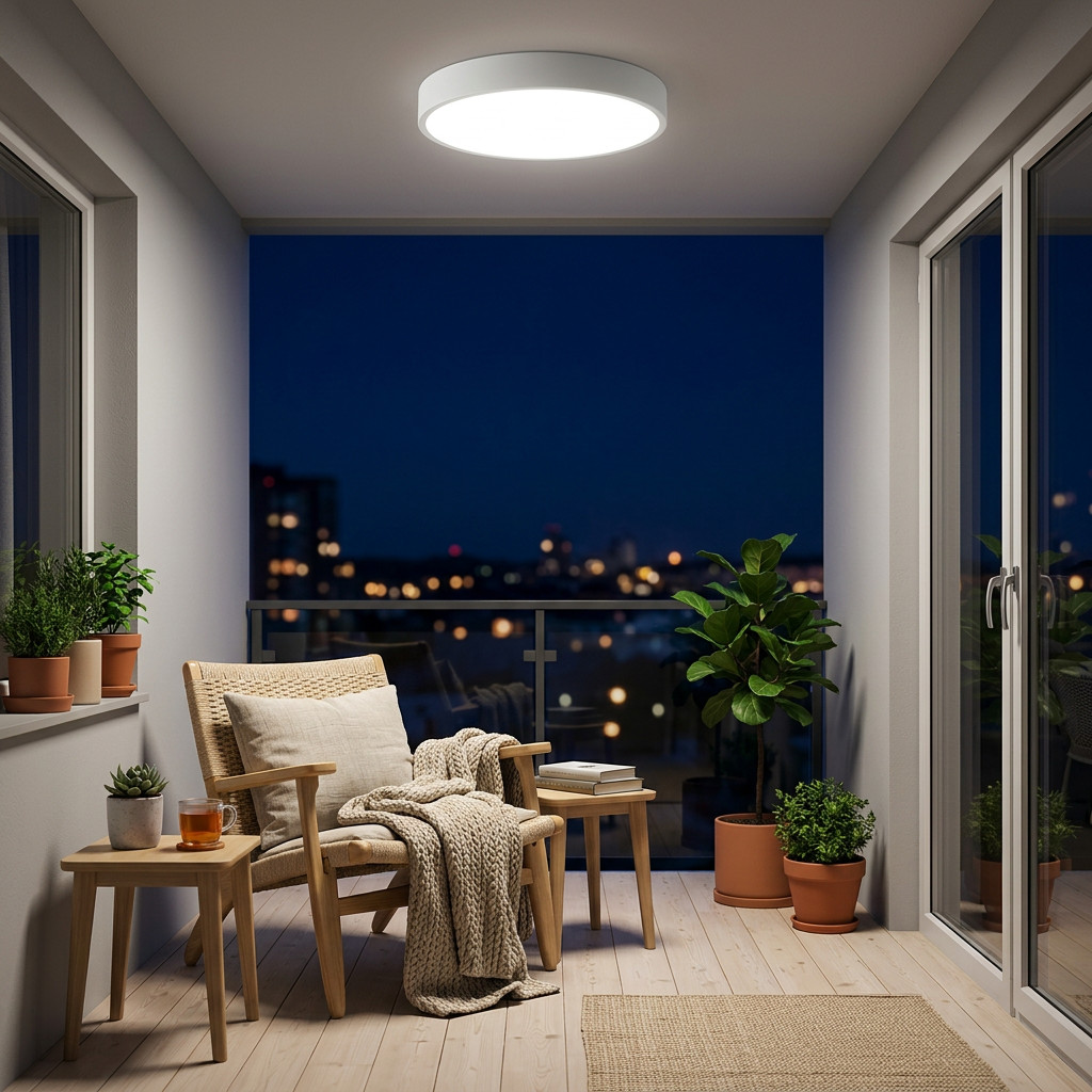 Wowvi LED Ceiling Light Modern Square Round Flush Mount Sloped Ceiling Attic Porch Aisle Corridor