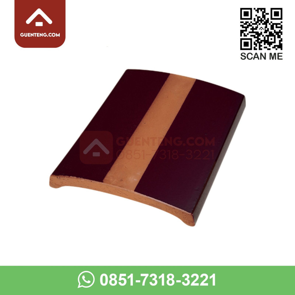 Aksesoris Genteng Kanmuri Lapping Tile Wine Red