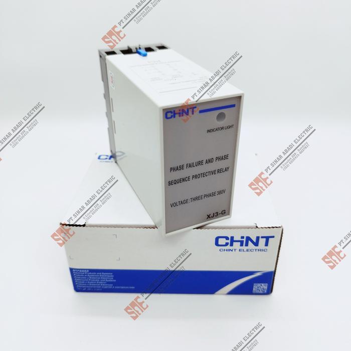 PHASE RELAY CONTROL CHINT XJ3-G PHASE FAILURE RELAY BARU
