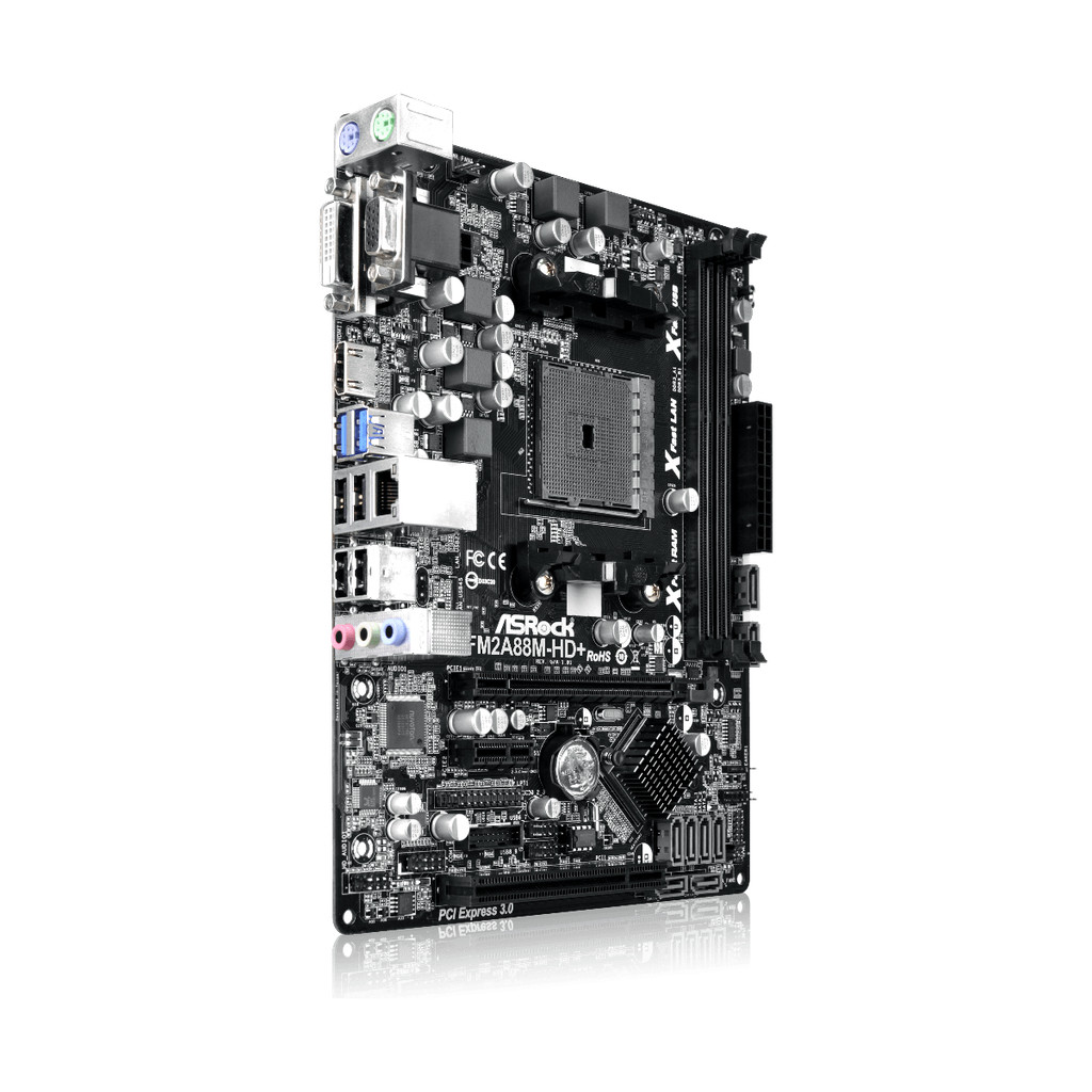 ASRock Motherboard FM2A88M-HD+ Socket FM2 FM2+ AMD A88X 2DDR3 PCI-E 3.0 USB3.0 Micro ATX support