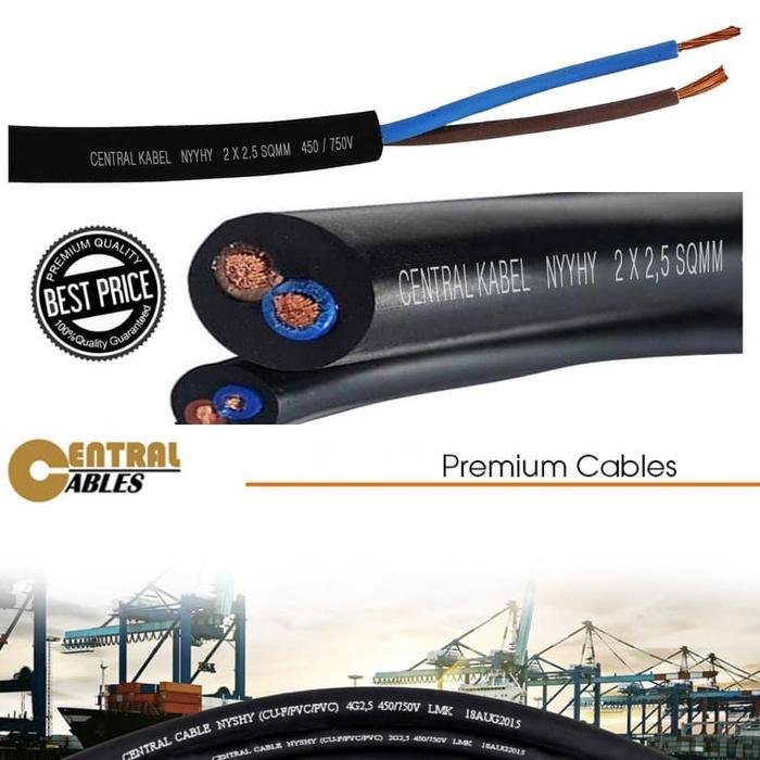 Sni Centralkabel Nyyhy 2X2.5 Mm2 750V 50M Instant ( Kabel Listrik Rvv Nyyhy 2X2,5 Nyyhy 2 X 2,5
