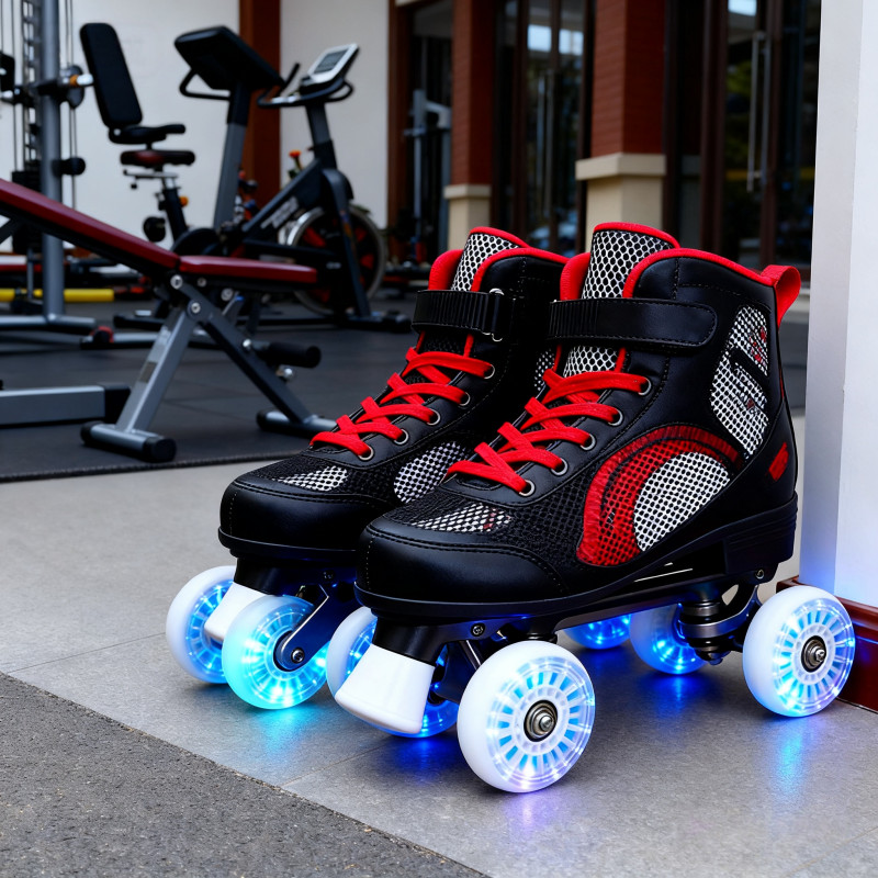 Roller Skating Speed Skating Flashing Wheels 70/80/90mm Speed Skating Shoe Accessories Roller Skates