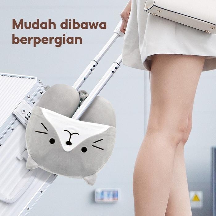 KKV - Alba Sol Hooded Neck Pillow Bantal Leher