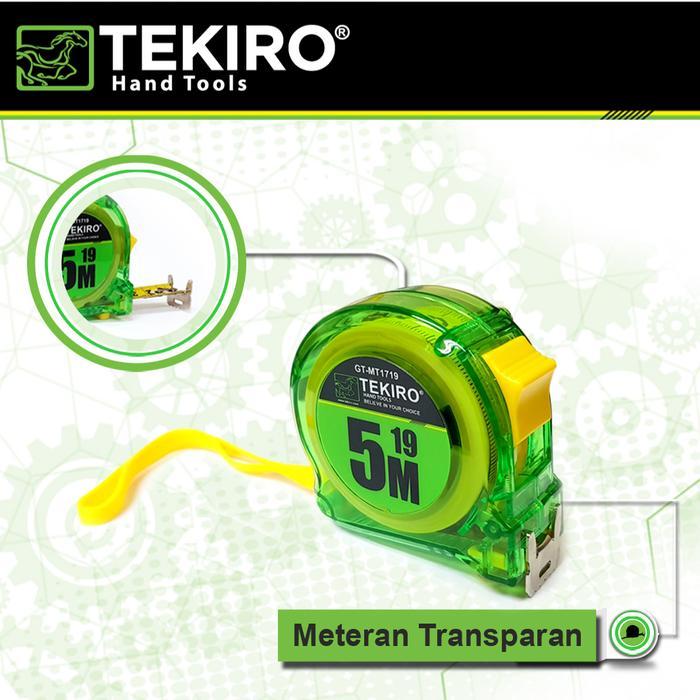 Tekiro Meteran 5M Transparant Meteran Tekiro #Gratisongkir