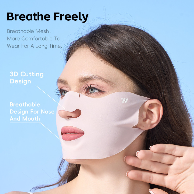 WEST BIKING Ice Silk Sunscreen Mask UPF50+ UV Protection Breathable Face Mask Outdoor Sports Running