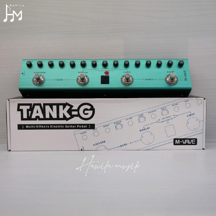 Portable Efek Gitar M-Vave Tank G Multi Effect MVave Tank G Processsor Original